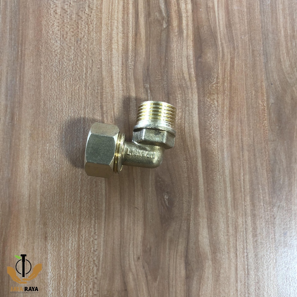 SAMBUNGAN PIPA AIR PANAS L DRAT LUAR 1/2 INCH PE