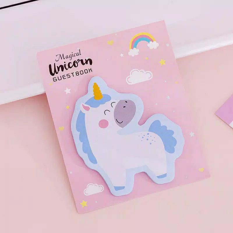 (min order 2)STICKY NOTE UNICORN / KERTAS MEMO MINI UNICORN / MEMO LUCU / MEMO PAD MINI