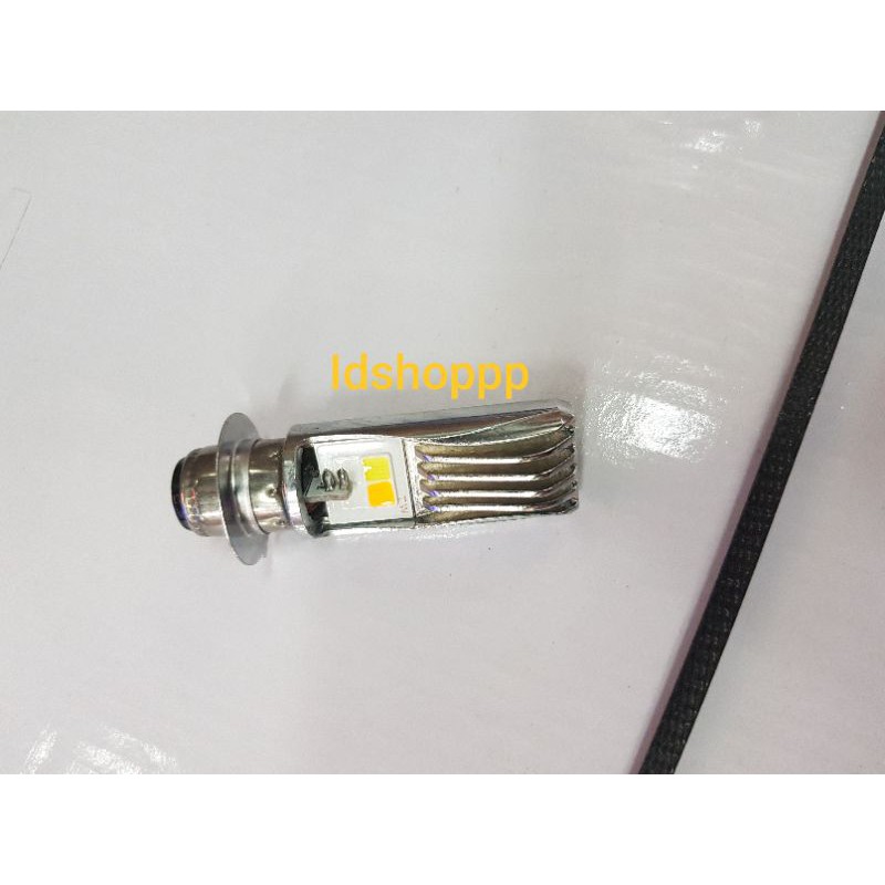 LAMPU LED H6 AC DC 2WARNA HI LOW KUNING-PUTIH