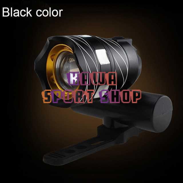 TaffLED Lampu Sepeda LED Chargerable Zoomable Bicycle CREE XML-T6 ZK30 Original
