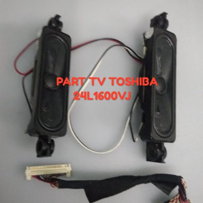 PAKET SPERPART TV LVDS SPEAKER TV TOSHIBA 24L1600VJ ORI COPOTAN