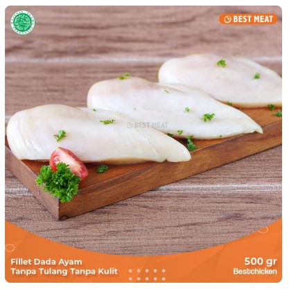 

Dada Ayam Fillet - Dada Ayam Boneless Tanpa Kulit Bestchicken 450-500gr
