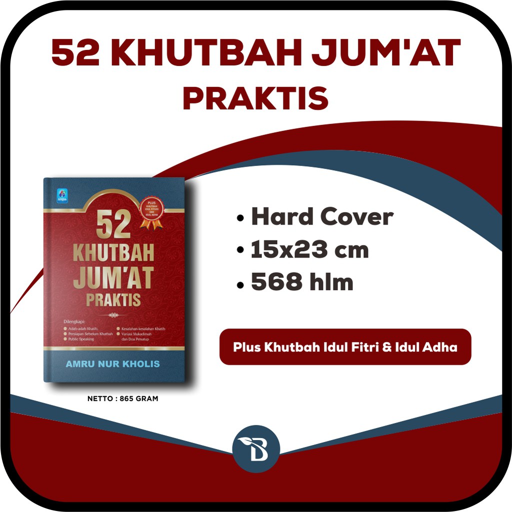 Buku Khutbah Jumat 52 Khutbah Jumat Praktis Original Hard Cover Pustaka Arafah