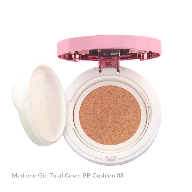 MADAME GIE Total Cover BB Cushion Indonesia / Primer BB Foundation Loose Powder Lipstick Eyeshadow Blush On Eyeliner Eyebrow Mascara Lipstick Lip Matte Gloss Balm Kutek / Facial Wash Toner Essence Serum Sunscreen Moisturizer Cream Mask Masker Lipill Paket