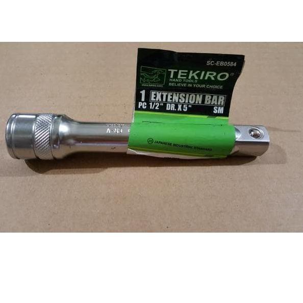 [[SALE]] SAMBUNGAN SOK / SOCK / SOCKET 1/2" INCH DR x 5" TEKIRO / ALAT EXTENSION BAR MATA KUNCI SHOC