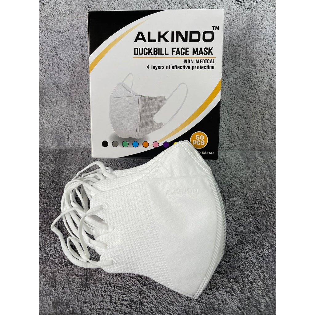 *MYZORA SURABAYA* MASKER DUCKBILL ALKINDO DUCKBILL MOUSON ISI 50PCS KOREAN MASK MASKER KOREA MURAH GROSIR SURABAYA