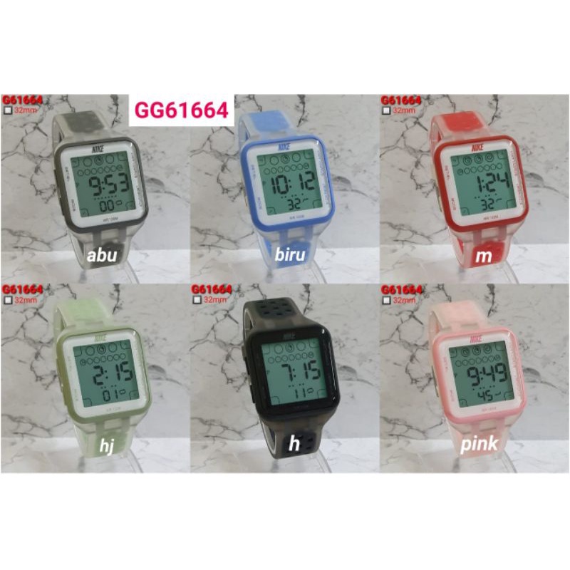 Jam Tangan k Wanita Nike Digital segi