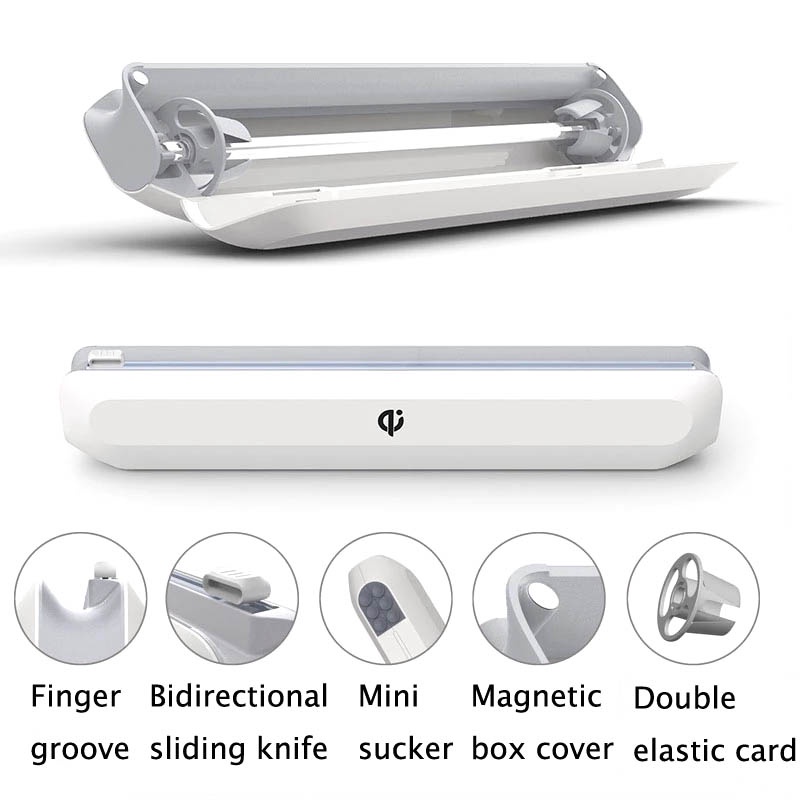 Wrap Dispenser Cutter Kitchen Tool Foil Cling Film Wrap Dispenser Plastic Sharp Cutter Storage Holder owt