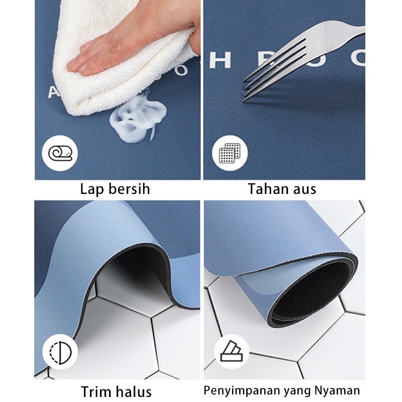 Keset Serap Anti Slip Bundar New Keset Diatomite Oval / Keset Morden Kamar Mandi Lembut Lentur Elite / Keset Kaki Anti Bau Nyerap Air Anti Bakteri / Keset Batu Kamar Mandi 15 Motif/ Keset Ruangan Kamar Tidur / Hotel Mewah Berkelas Elegant