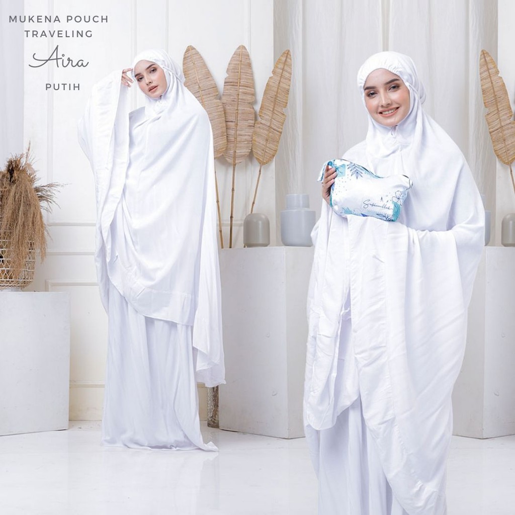 Mukena Dewasa Pouch Traveling Rayon Aira