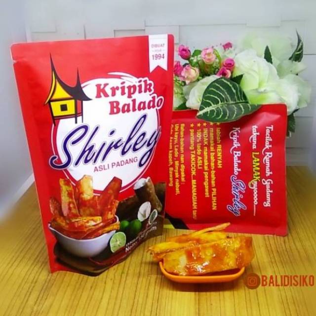 

Keripik Balado Shirley Asli Padang 150 gr