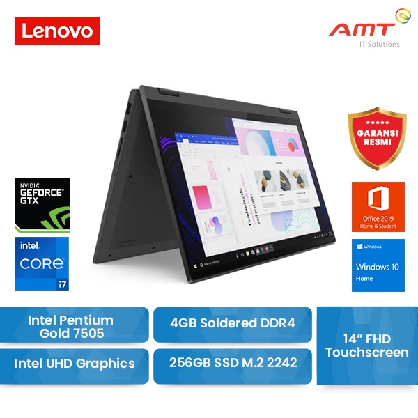 Lenovo IdeaPad Flex 5i Pentium Gold 7505 4Gb 256 SSD W10 Touch