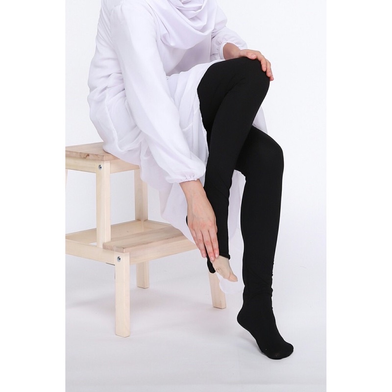 LEGING WUDHU HIGHWAIST IMPORT TEBAL / LEGGING MUSLIMAH BAHAN KAOS / LEJING WANITA MUSLIM