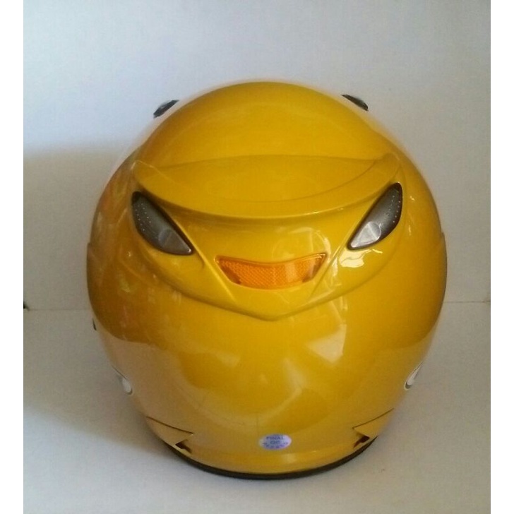 HELM MOTOR DOUBLE VISOR HELM HALF FACE HELM WARNA KUNING HELM DEWASA HELM PRIA WANITA HELM COWOK CEWEK HELM SNI HELEM MOTOR HELM ORIGINAL