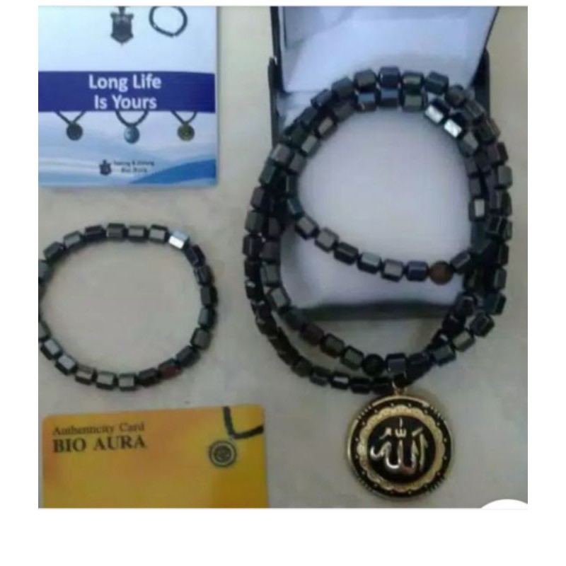 Kalung Kesehatan Tasbih Bio Aura Az Zikra Bonus Gelang Kesehatan