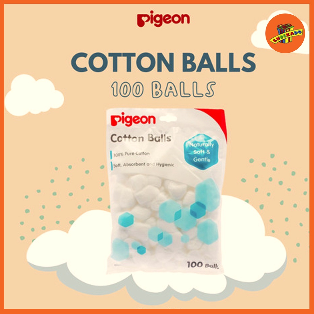 MAKASSAR! PIGEON COTTON BALLS 100 BALLS - Kapas Bulat