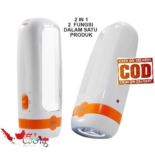 Lampu Emergency &amp; Senter emergency LED 10SMD +1W Super LED / Senter murah / Emergency murah