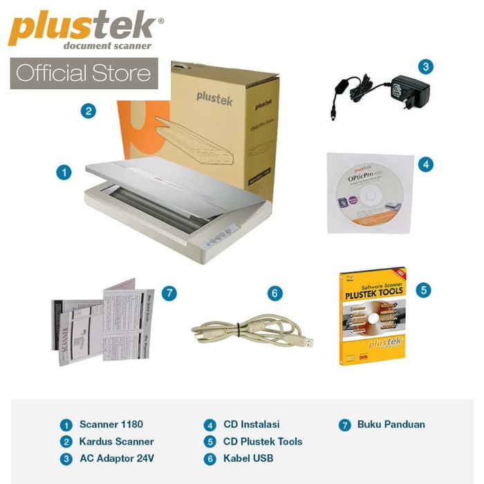 Plustek Scanner OpticSlim 1180