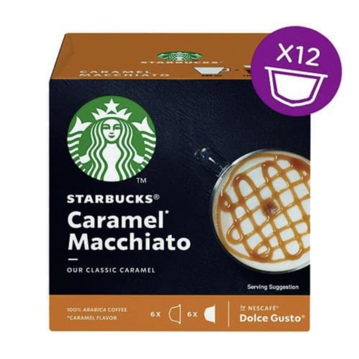 

NESCAFE DOLCE GUSTO STARBUCKS COFFEE CAPSULE KAPSUL- CARAMEL MACCHIATO