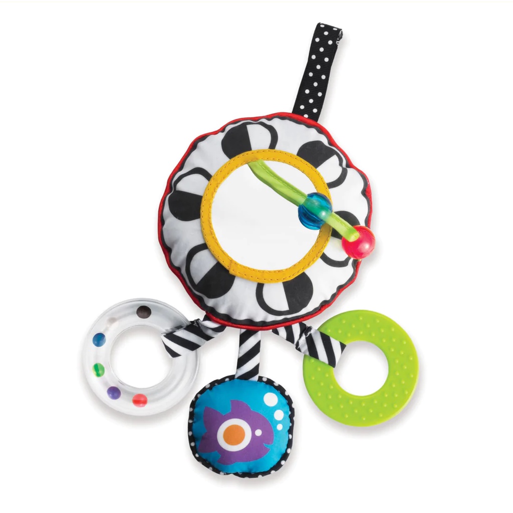 Manhattan Toy Wimmer-Ferguson Sights &amp; Sounds Travel Toys - Mainan Rattle Crinkle Sensory Edukasi Anak Bayi Baby Kids Gantung