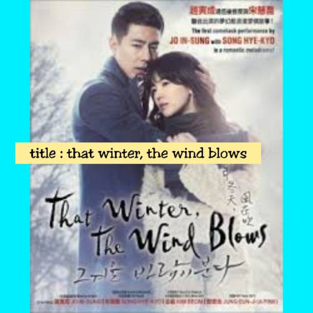 Preloved DVD serial that winter the wind blows