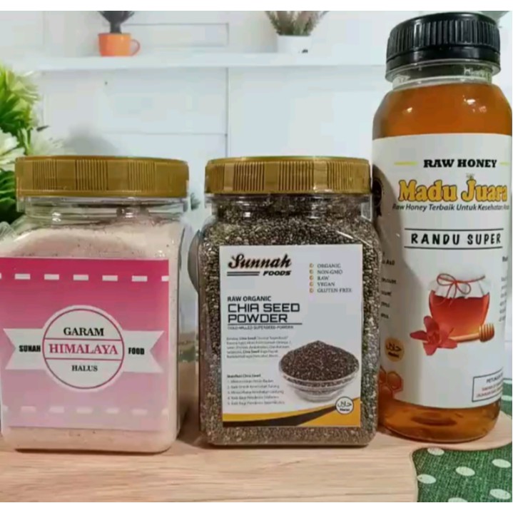 

Paket Madu - Garam Himalaya - Chia Seed / Paket Inflamasi Super