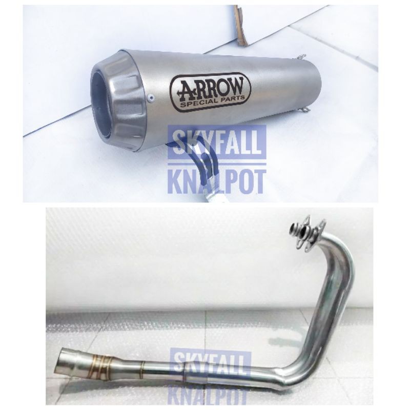 Knalpot Racing ARROW PRO RACE SILENCER SANBLAST KOLONG UNDERBELLY CBR 250 RR NINJA 250 R25 MT 25