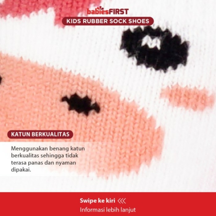 BABIESFIRST Rubber Shoes Kaos Kaki Sepatu Sol Karet Prewalker Shoes Sepatu Bayi Karet