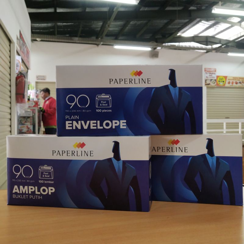 

InJO Amplop Paperline 90 / Putih / Polos / 80 gsm /(1pak)
