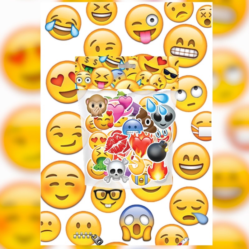 

[30 PCS STICKERS] Stickers Emojis untuk laptop, hp, dll sudah dicutting