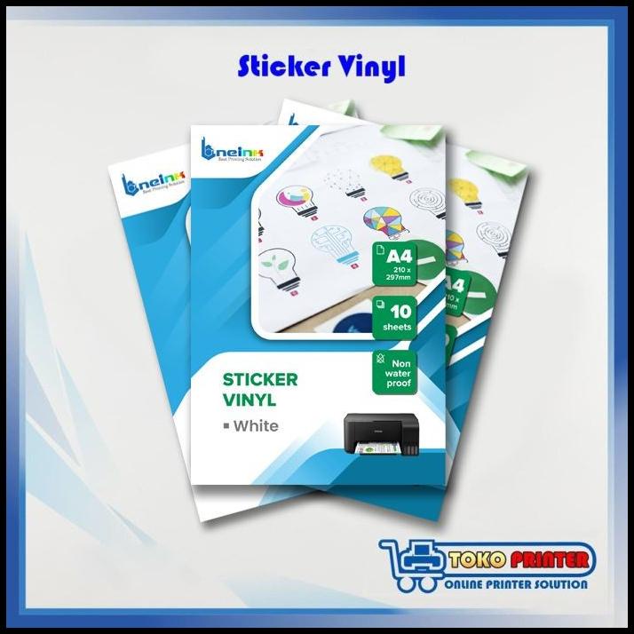 

Kertas Sticker Vinyl A4 Inkjet / Stiker Vinil / Vynil