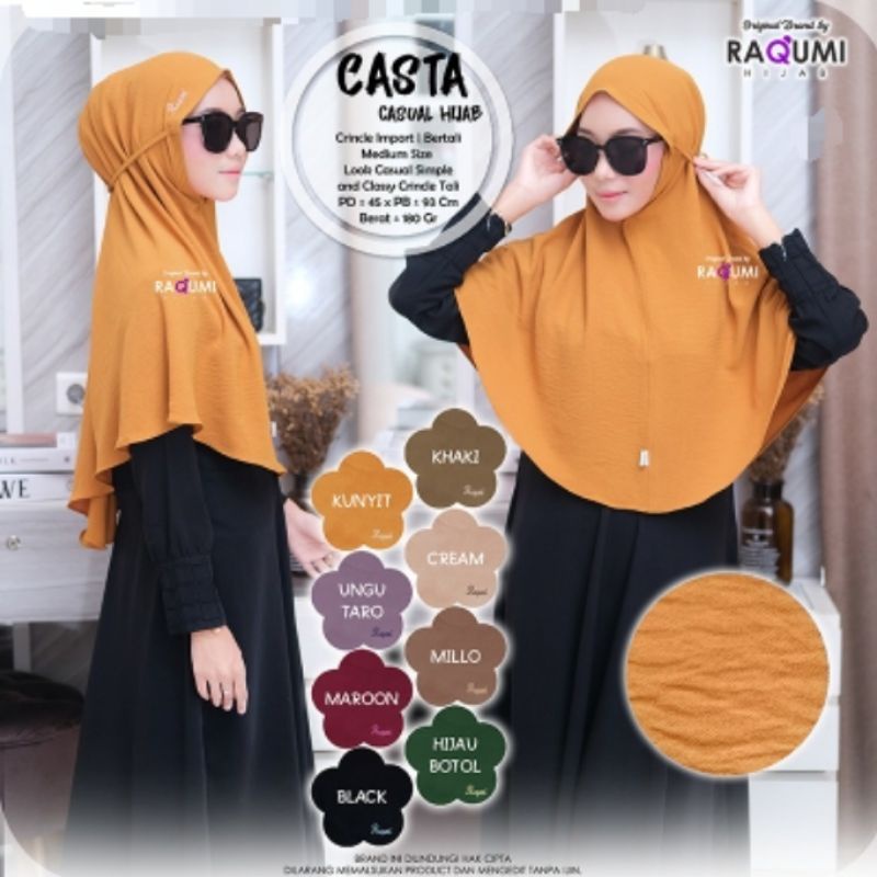 CASTA RAQUMI DAILY HIJAB PREMIUM HIJAB SPORT