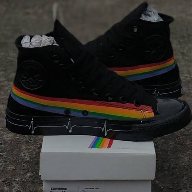 Sepatu Converse Hi Pink Floyd New Import