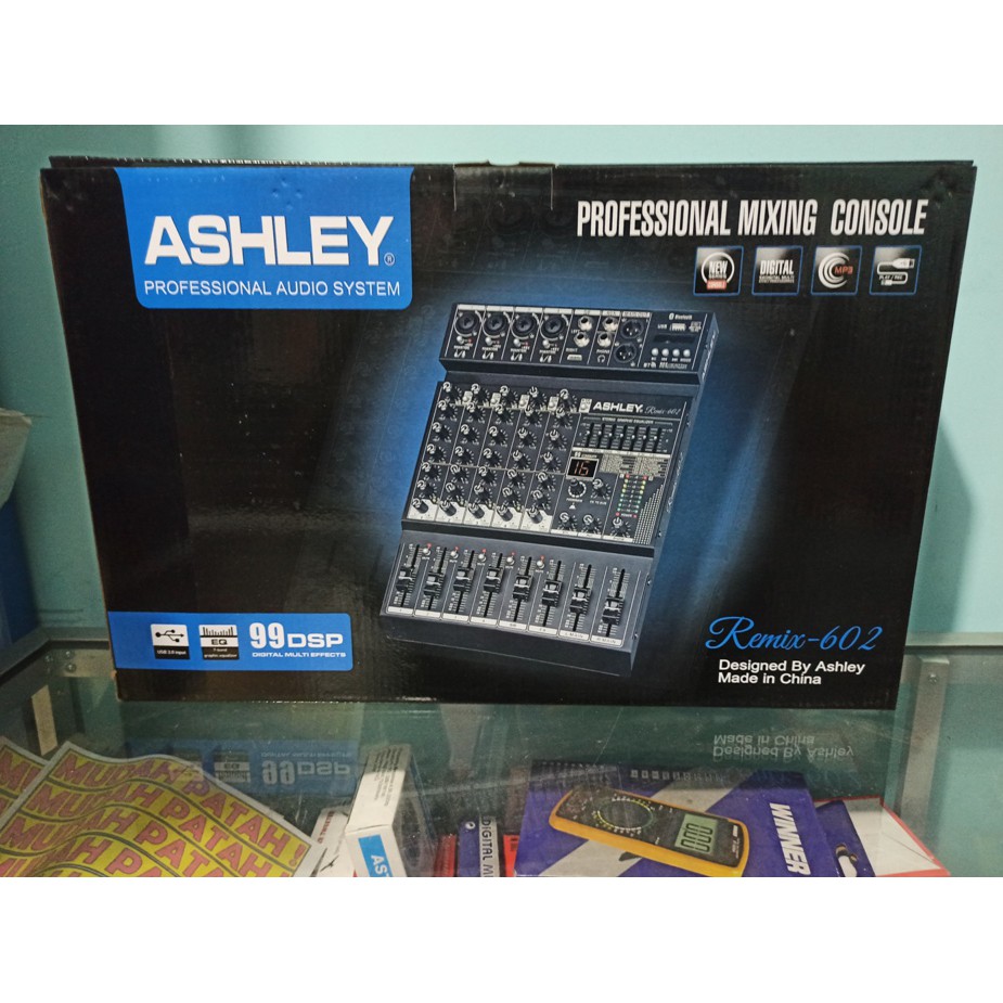 MIXER ASHLEY 6CH REMIX 602 ORIGINAL RECORDING BLUETOOTH EFEK 99