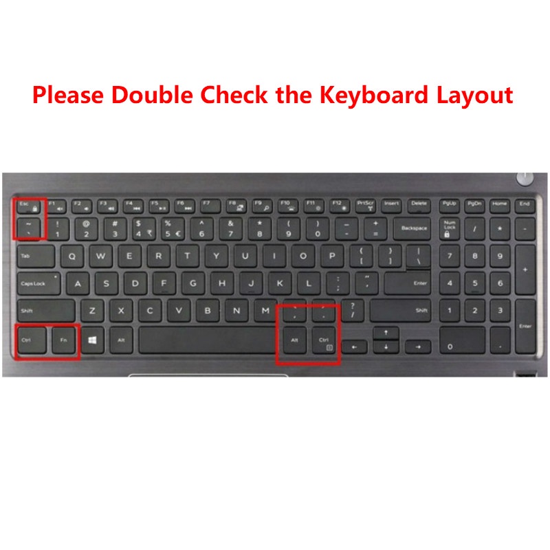 For 15.6 Inches Dell Inspiron 15-5565 3576  Soft Ultra-thin Silicone Laptop Keyboard Cover Protector