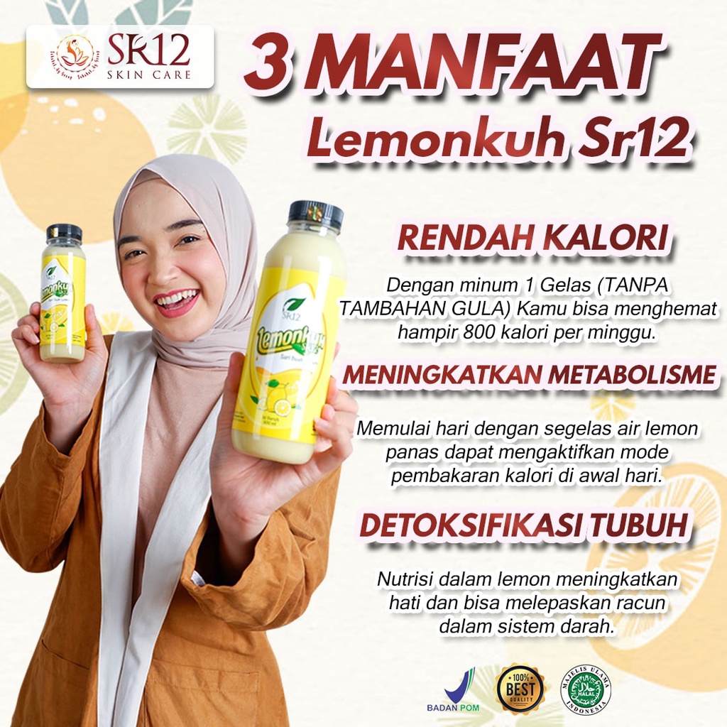 

LEMONKUH SR12 SARI BUAH LEMON ASLI PRAKTIS PENAMBAH IMUN DAN PELANGSING ALAMI