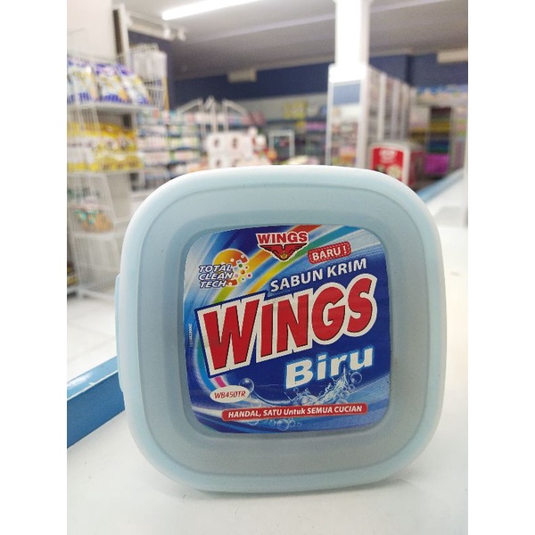 Sabun colek sabun krim wings WB450TR 400gr wadah kotak bagus mirip toples