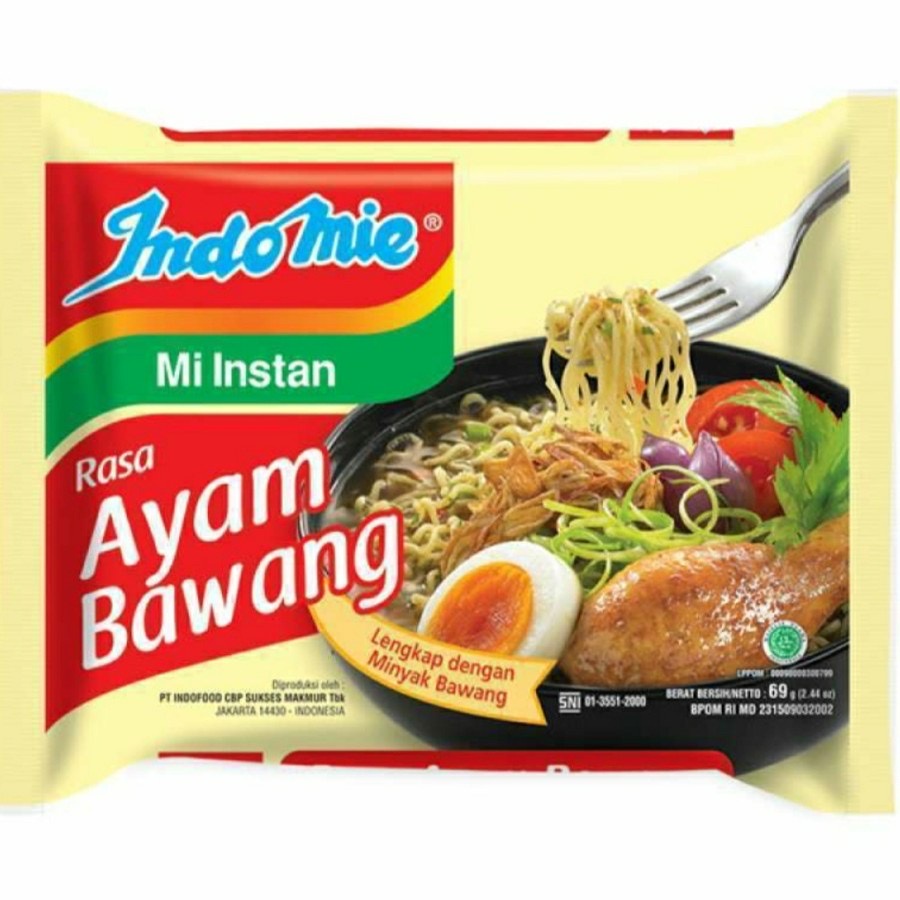 

Indomie Ayam Bawang Instant 85g Tersedia (SATUAN 1 PCS) Indomie Ayam Bawang