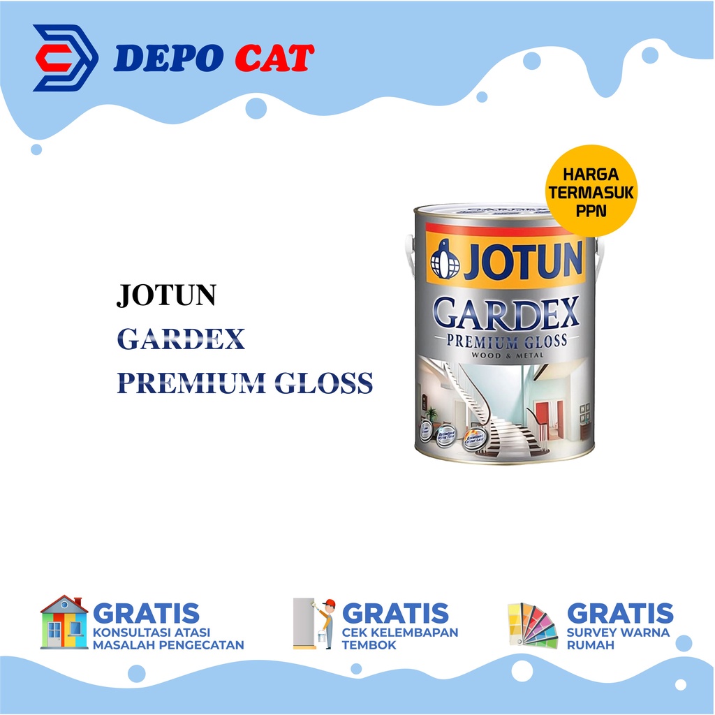 Jual Cat Minyak Jotun Gardex Premium Gloss White 5l Cat Minyak Khusus Kayu And Besi Shopee 5202