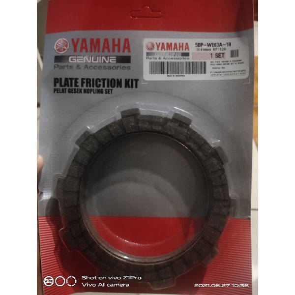 Fiber Kain Plat Kampas kopling set ORI YGP Yamaha Scorpio Z 5BP-WE63A-10