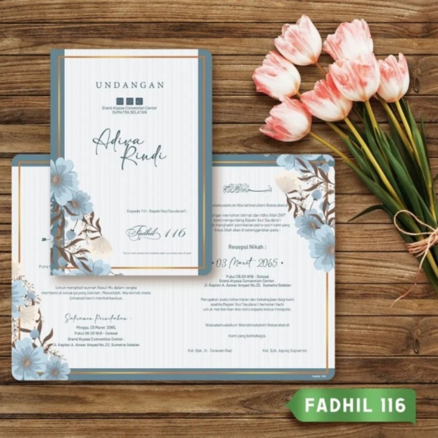 Blanko Undangan Kosong Fadhil 116