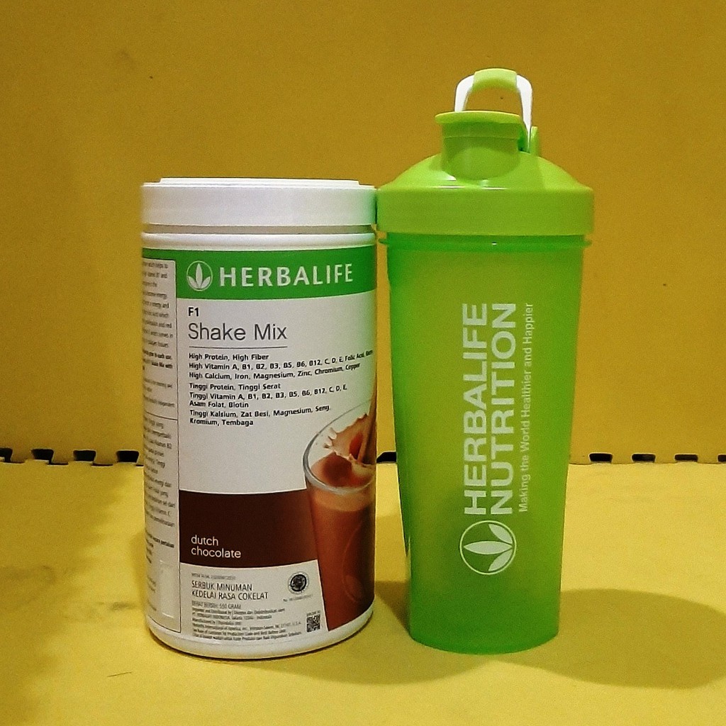 Herbalife Shake Choco Bonus Shaker Barcode Dipotong Baca Deskripsi Yah Shopee Indonesia