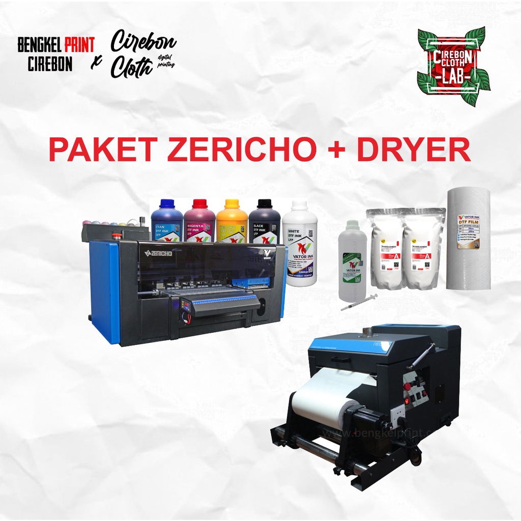 PAKET USAHA PRINTER ZERICHO XP600 + DRYER