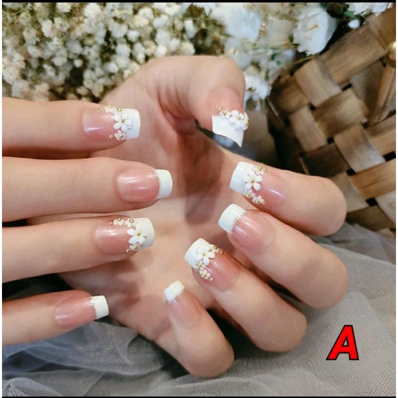 KUKU PALSU MURAH GLAMOUR/ FAKE NAILS FREE LEM KUKU/KUKU PALSU 3D PENGANTIN