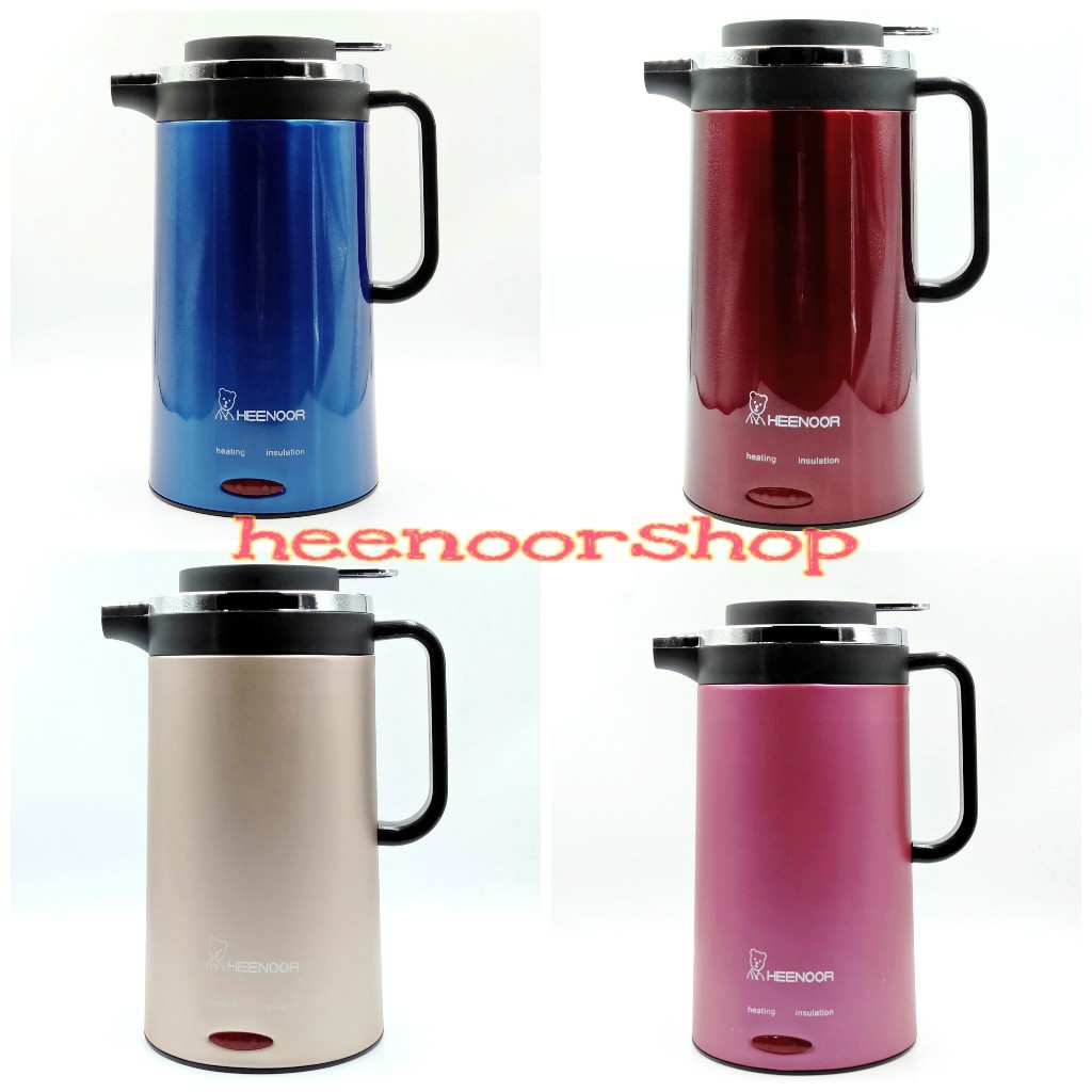 HeeNoor Teko Listrik/Mug Pemanas Air Stainless Steel 304 warna bagus  Tahan Panas Pembuat Kopi Teh H