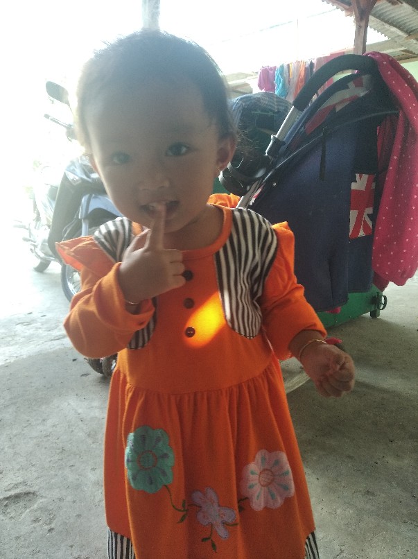 Baju Anak Setelan Muslim Motif Batik Lingkaran