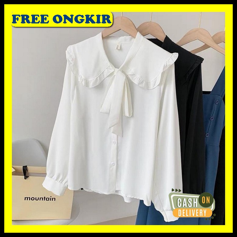 [Ethnes] 211 Kemeja Motif Macan Kombinasi Polos Import Bahan Katun Silky Premium - 50 Cod - Piton Bl