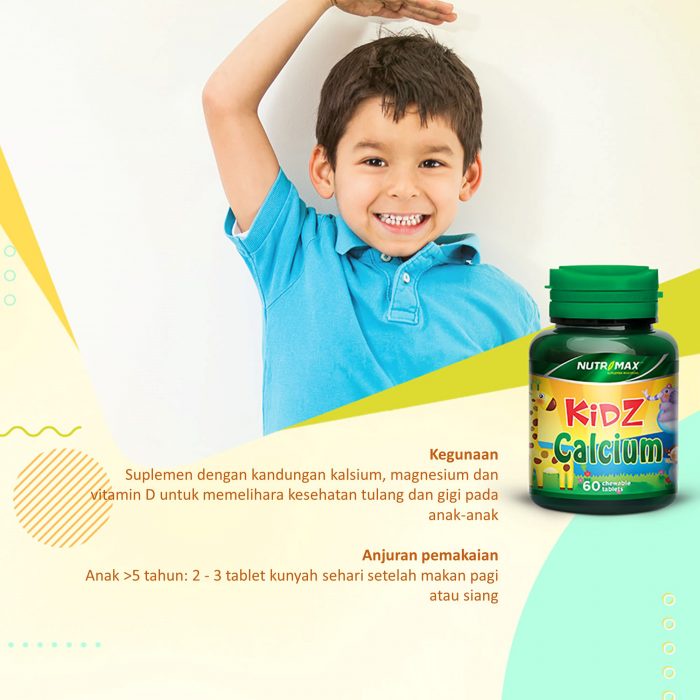 NUTRIMAX KIDZ CALCIUM 60 TABLET KUNYAH