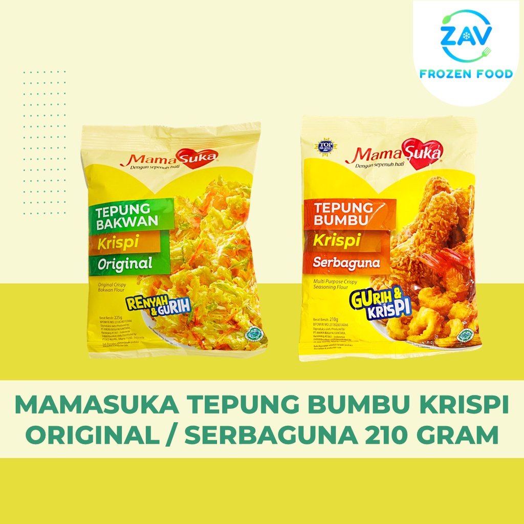 

MAMASUKA TEPUNG BUMBU KRISPI ORIGINAL / SERBAGUNA 210 GRAM