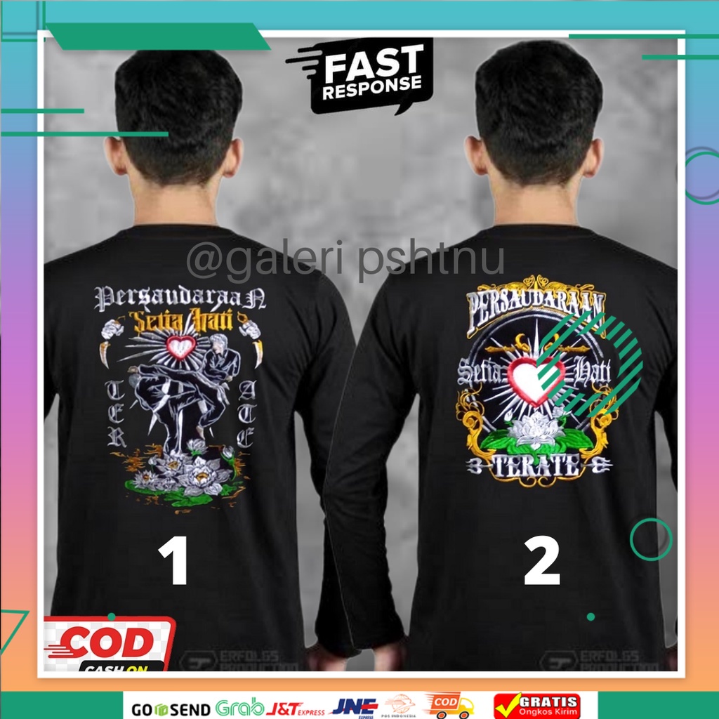 kaos psht lengan panjang - kaos psht lengan panjang bordir - kaos psht lengan panjang distro - kaos 